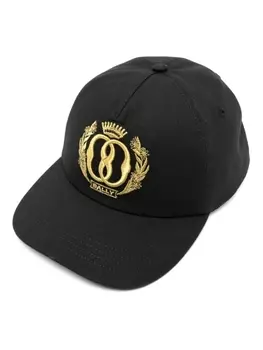 Bally кепка с вышитым логотипом, черный
