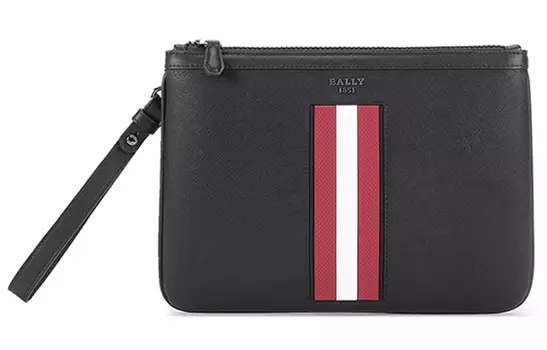 BALLY Клатч мужской из коровьей кожи, черный, стандартный