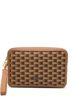 Bally клатч Pennant, коричневый