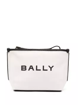 Bally клатч с логотипом, нейтральный цвет