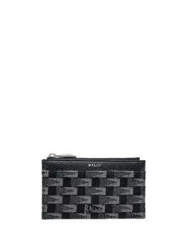 Bally кошелек из канваса с логотипом, синий