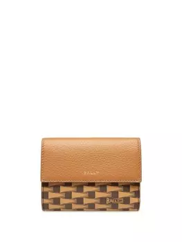 Bally кошелек Pennant с логотипом, коричневый