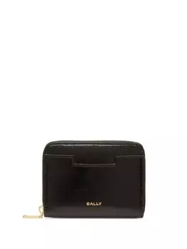 Bally кошелек с логотипом и печатью, черный