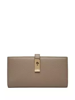 Bally кожаный кошелек Lock Me, складывающийся в два сложения, коричневый