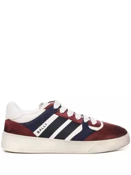 Bally кроссовки с полосками, красный