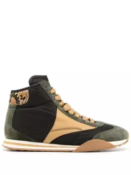 Bally кроссовки со вставками, зеленый