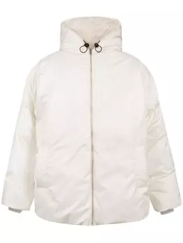 Bally куртка на молнии с капюшоном, белый