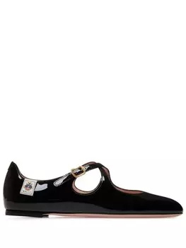 Bally лакированные балетки, черный