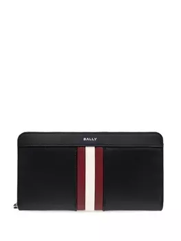 Bally ленточный кожаный кошелек, черный