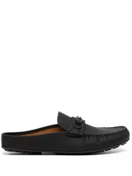 Bally лоферы с логотипом, черный