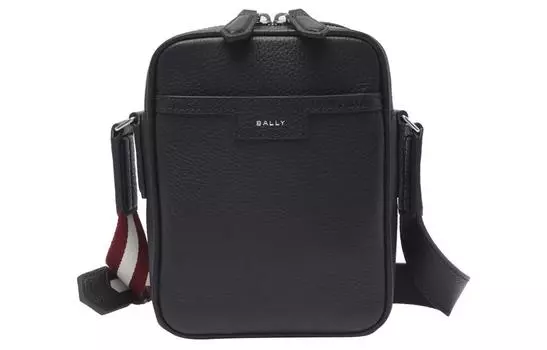 BALLY Мужская сумка через плечо из телячьей кожи, черная
