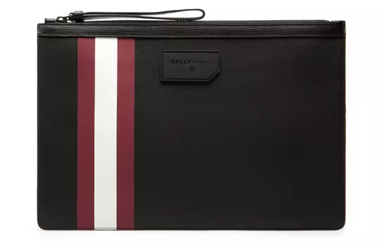 BALLY Мужской кожаный клатч BOLLIS, черный, стандартный
