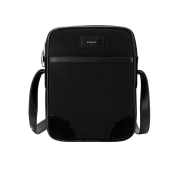 BALLY Нейлоновая сумка-мессенджер через плечо, мужская, черная