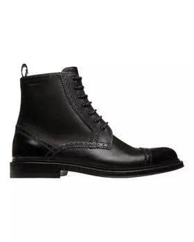 Bally Nicoldon 6301514 Мужские черные однотонные ботинки из телячьей кожи