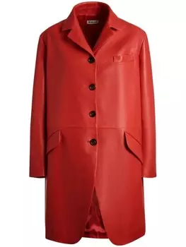 Bally однобортное пальто, красный