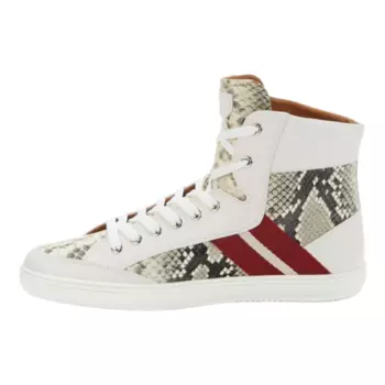 Bally Oldani Мужские 6240612 Белые высокие кожаные кроссовки, белый