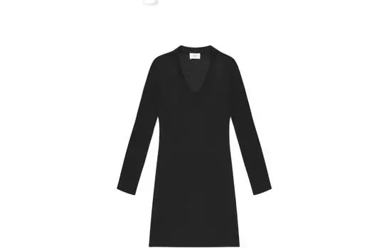 BALLY Платье с длинными рукавами женское черное