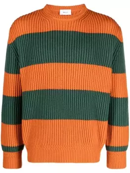Bally полосатый джемпер в рубчик, зеленый