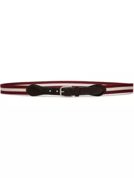 Bally полосатый пояс, красный