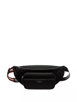 Bally поясная сумка с логотипом, черный