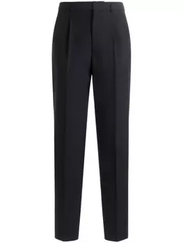 Bally прямые брюки строгого кроя, синий