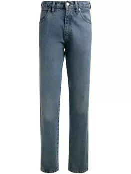 Bally прямые джинсы с нашивкой-логотипом, синий