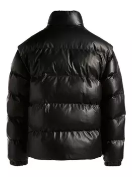 Bally пуховик с воротником-воронкой, черный