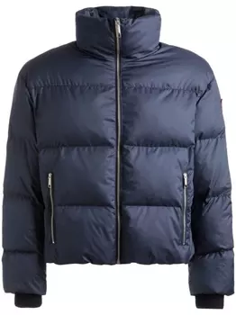 Bally пуховик с воротником-воронкой, синий