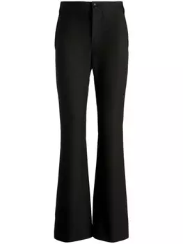 Bally расклешенные шерстяные брюки, черный