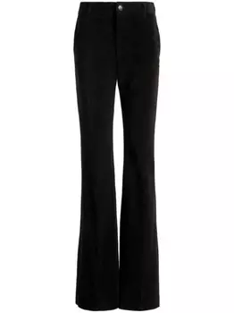Bally расклешенные вельветовые брюки, черный