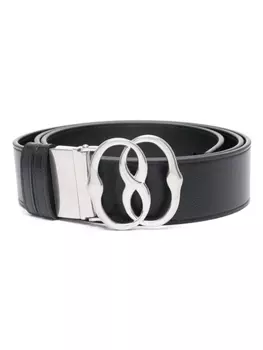 Bally ремень из зернистой кожи, черный