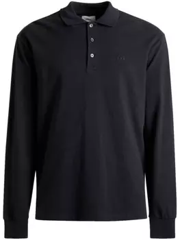 Bally рубашка поло с вышитым логотипом, синий