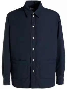 Bally рубашка с классическим воротником и подкладкой, синий