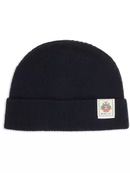 Bally шапка с логотипом, синий