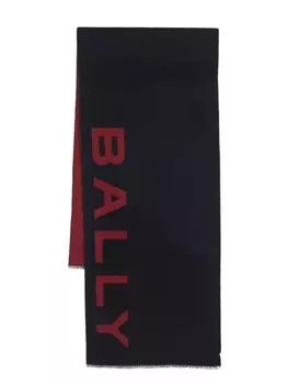 Bally шарф с логотипом, синий