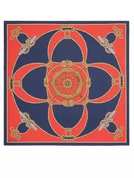 Bally шарф с принтом, красный