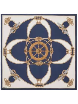 Bally шарф с принтом, нейтральный цвет