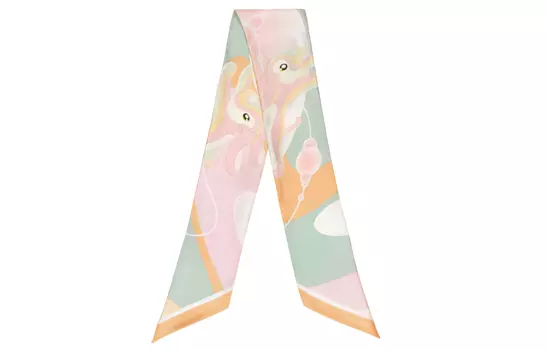 BALLY Шелковый шарф женский зеленый