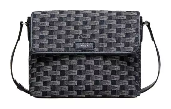 BALLY Сумка через плечо из хлопкового денима, мужская, синяя