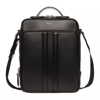 BALLY Сумка через плечо из регенерированной коровьей кожи, мужская, черная