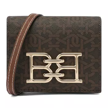 BALLY Сумка через плечо из ТПУ-пластика, женская, коричневого цвета