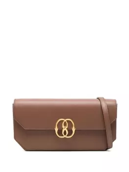 Bally сумка Emblem с логотипом, коричневый