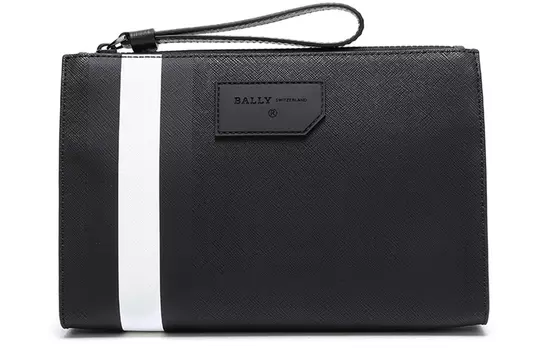 BALLY Сумка-клатч из ПВХ, обычная, мужская, черная