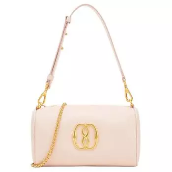 BALLY Сумка-мессенджер из овчины, женская, розовая