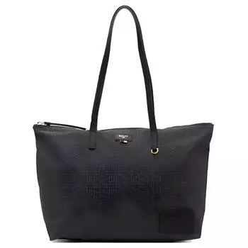 BALLY Сумка-шоппер из ткани, сумка для покупок, сумка на плечо, унисекс, черная