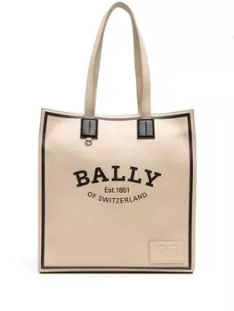 Bally сумка-тоут Crystalia с логотипом, коричневый
