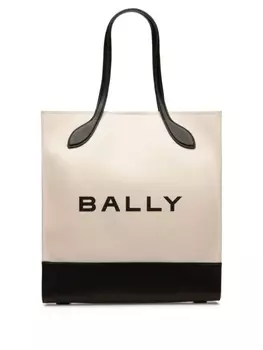 Bally сумка-тоут с логотипом, нейтральный цвет