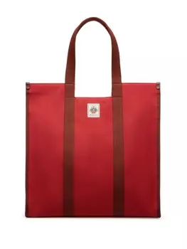 Bally сумка-тоут с нашивкой-логотипом, красный