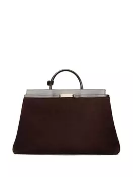 Bally сумка-тоут в стиле «деко», коричневый