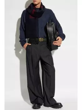 Bally свитер с нашивкой-логотипом, синий